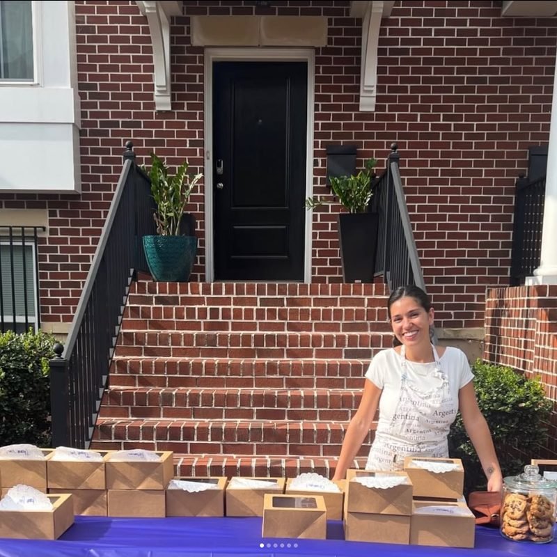 The baker behind Crave Medialunas, in her Richmond, Virginia kitchen
